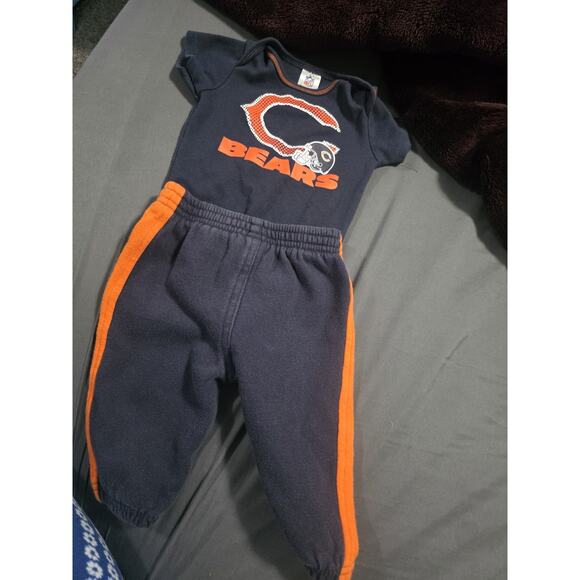 Chicago Bears Pants Set With Top Size 3/6 Mos - Picture 1 of 8